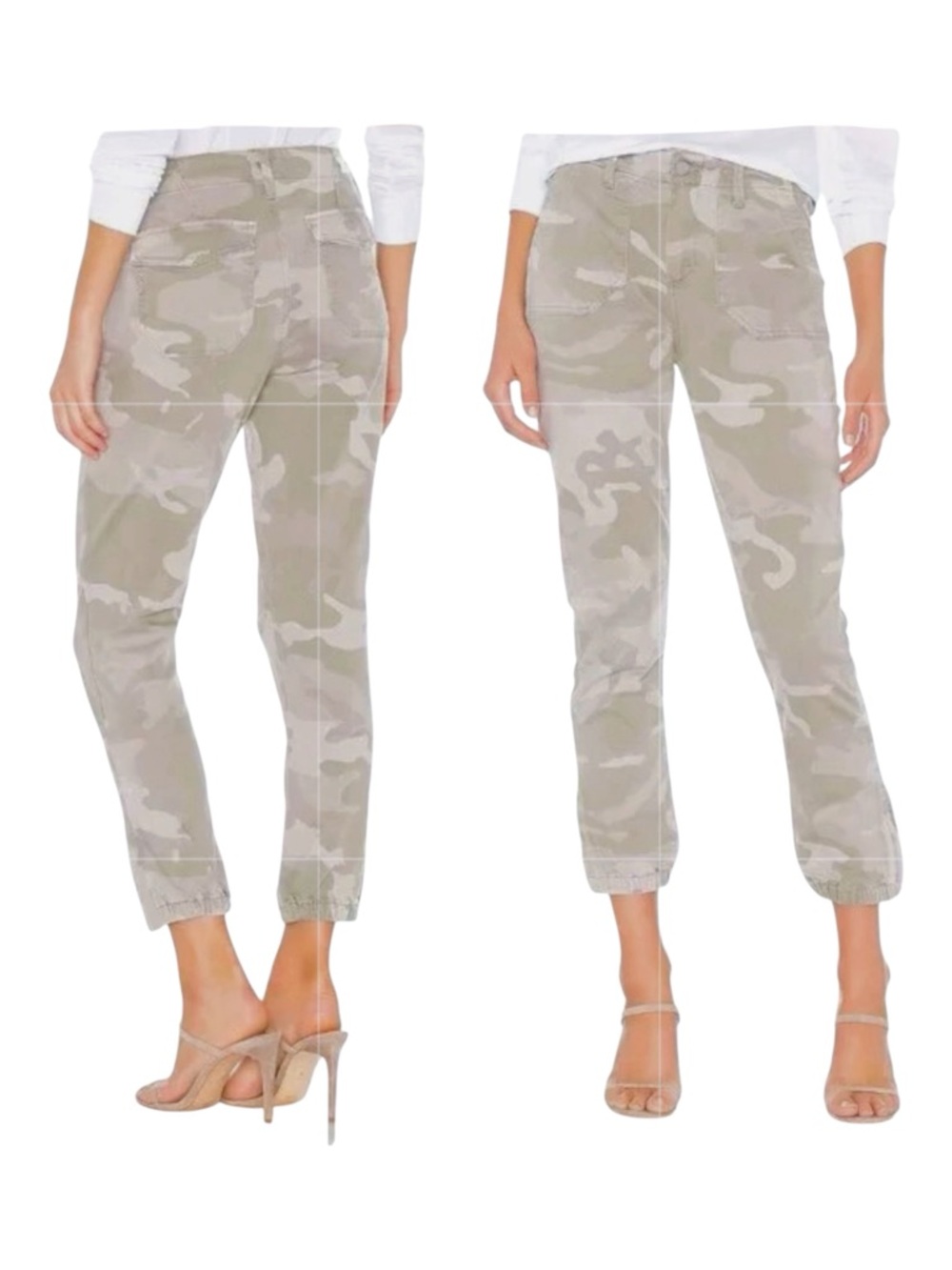 For The Republic Camo Denim Joggers